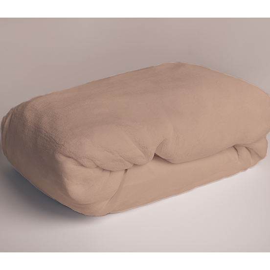 Sweet Home Fleece Teddy Hoeslaken, Coffee - 180 x 200 cm - Polyester