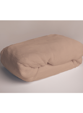 Sweet Home Fleece Teddy Fitted Sheet Coffee 90 x 200 cm Polyester