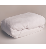 Sweet Home Fleece Teddy Fitted Sheet, White - 180 x 200 cm - Polyester