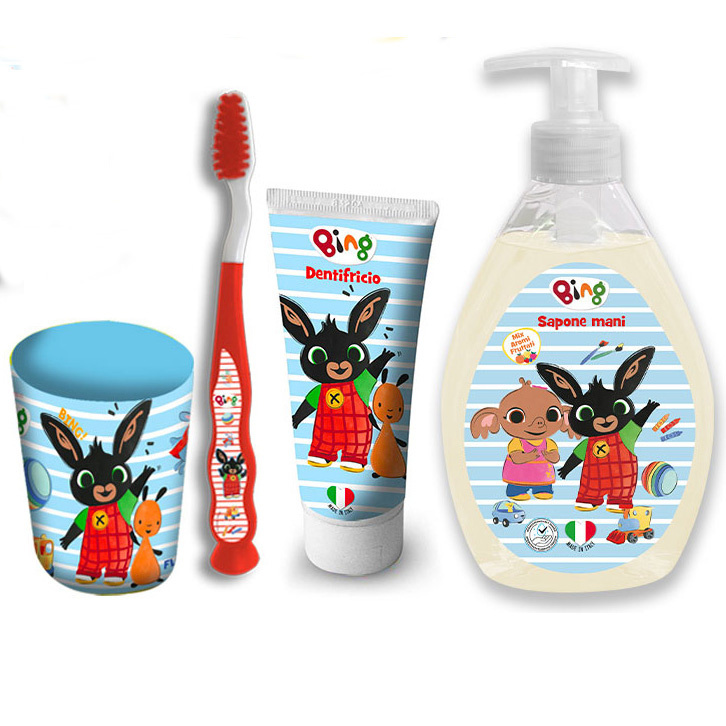 Bing Bunny Set Handzeep + Tandenborstel + Tandpasta + Beker