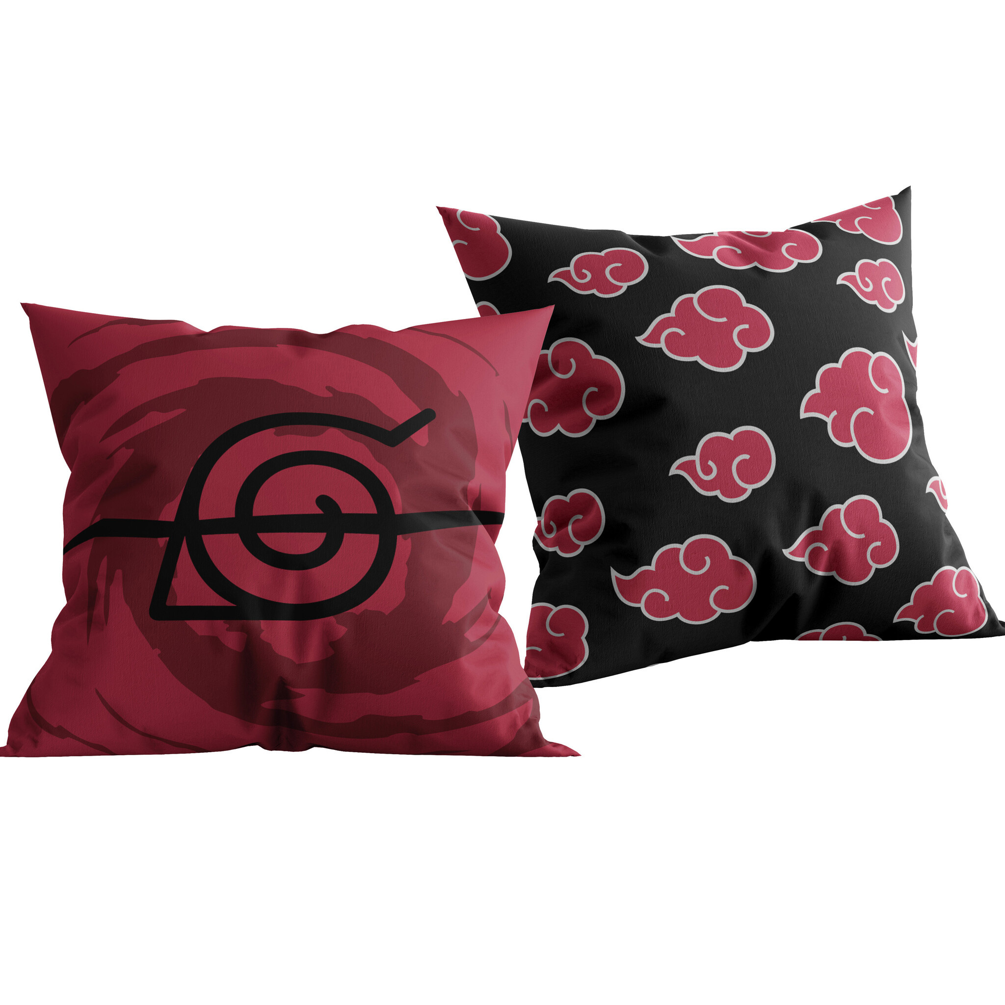 Naruto Decorative cushion, Red Cloud - 40 x 40 cm - Polyester