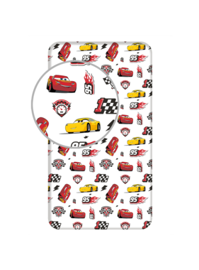 Disney Cars Fitted sheet Track 90 x 200 cm - Cotton