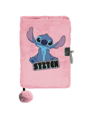 Disney Lilo & Stitch Dagboek A5 Roze - gelinieerd met slot - 15 x 21 cm