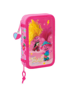 Trolls Filled Pencil Case Band Together - 28 pcs. Polyester