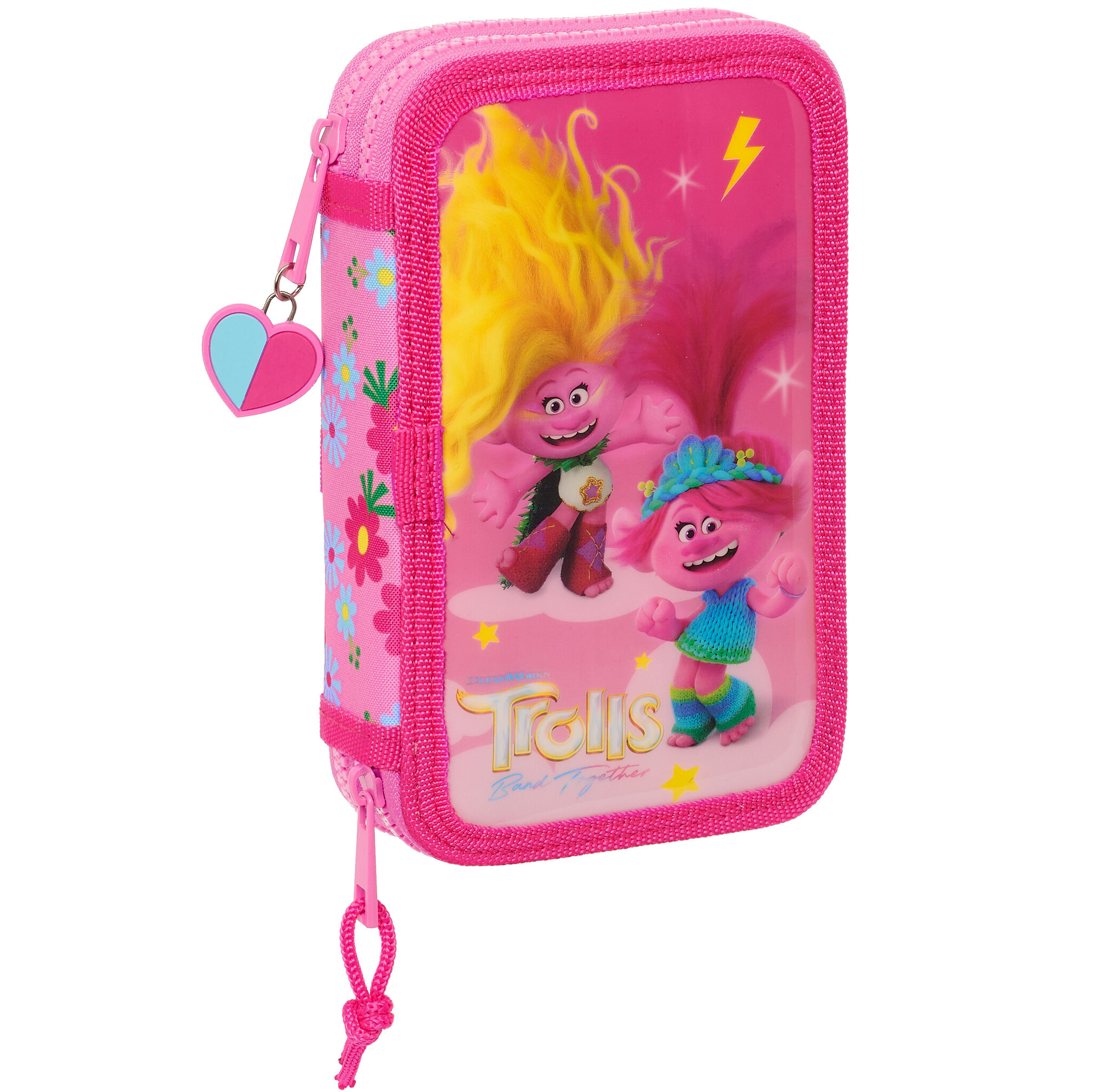 Trolls Filled Case, Band Together - 28 pcs. - 19.5 x 12.5 x 4 cm - Polyester