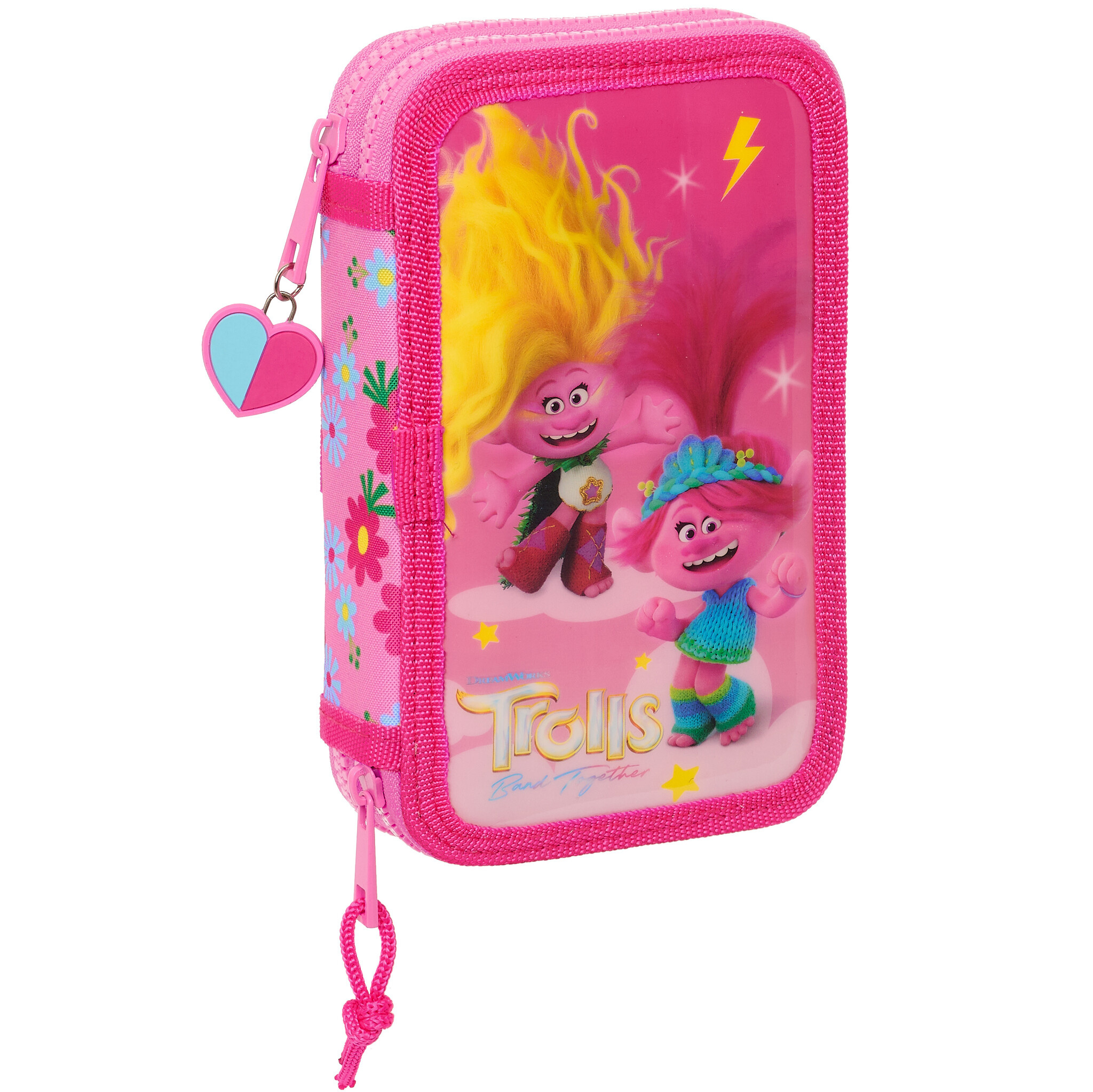 Trolls Gevuld Etui, Band Together - 28 st. - 19,5 x 12,5 x 4 cm - Polyester