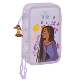 Disney Wish Filled Pouch, Rosas - 36 pieces - 19.5 x 12.5 x 5.5 cm - Polyester