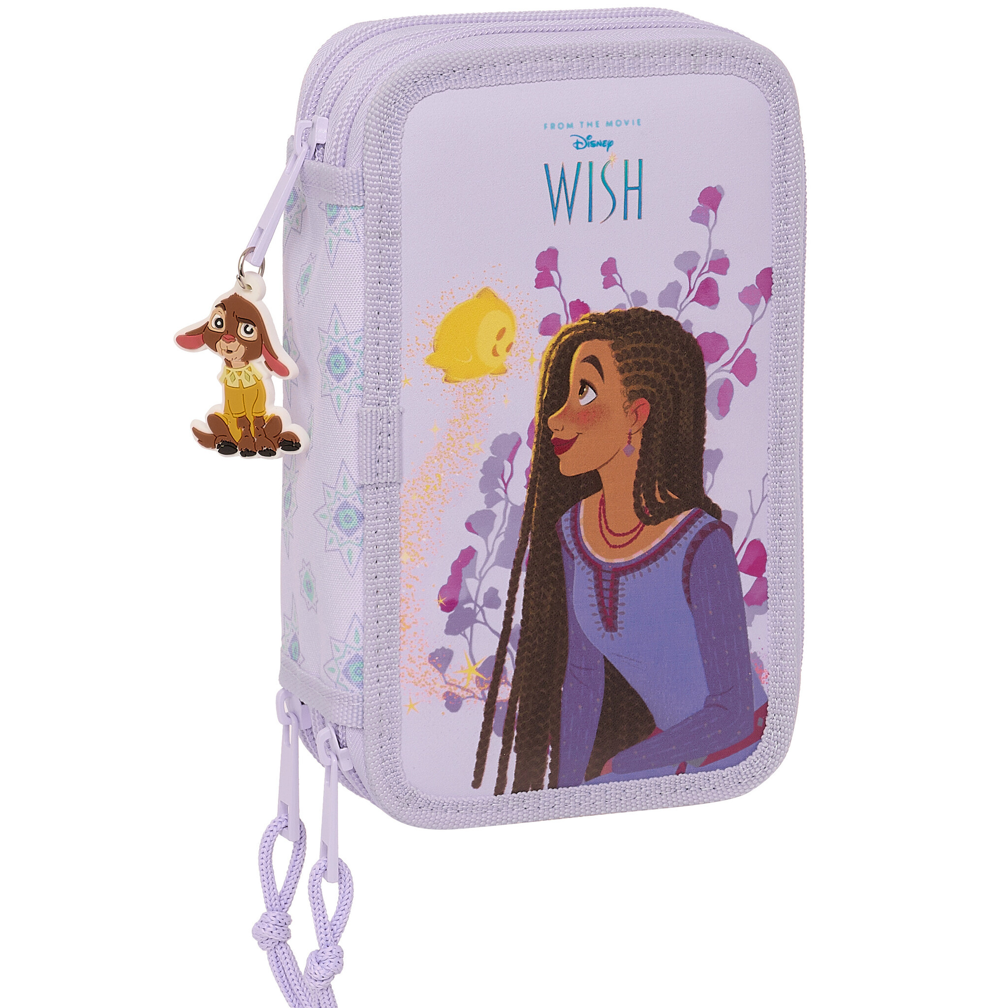 Disney Wish Filled Pouch, Rosas - 36 pieces - 19.5 x 12.5 x 5.5 cm - Polyester