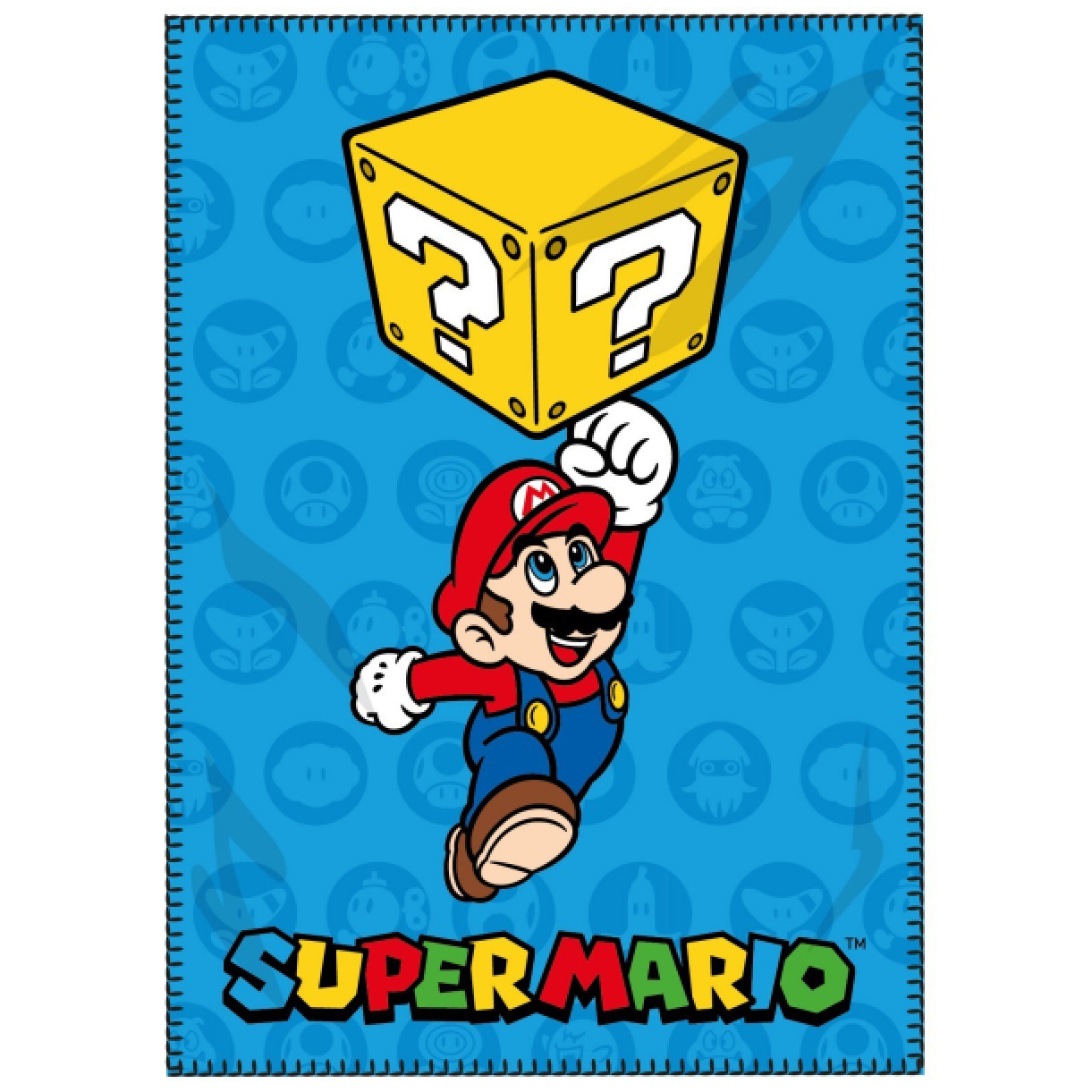 Super Mario Fleece blanket, Block - 100 x 140 cm - Polyester