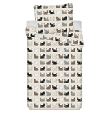 Sweet Home Duvet cover Cats - Single - 140 x 200 cm - Fleece