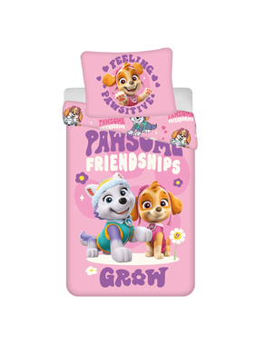 Paw Patrol Dekbedovertrek Pawsome Friendship 140 x 200 + 70 x 90 cm Polyester