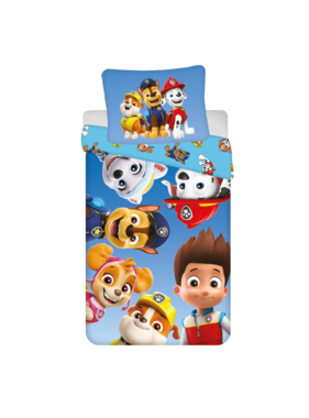 Paw Patrol Dekbedovertrek Puppy Power 140 x 200 + 70 x 90 cm Polyester