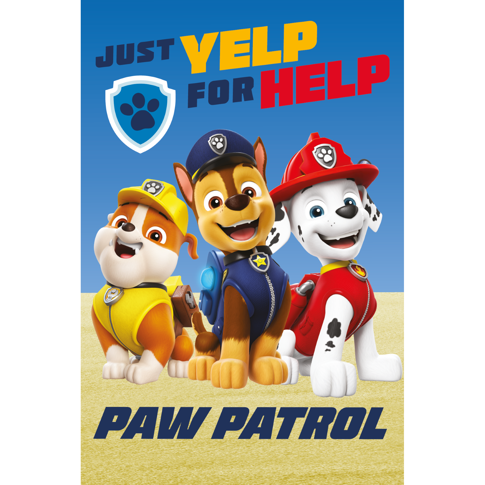 Paw Patrol Fleece blanket Yelp - 100 x 140 cm - Polyester