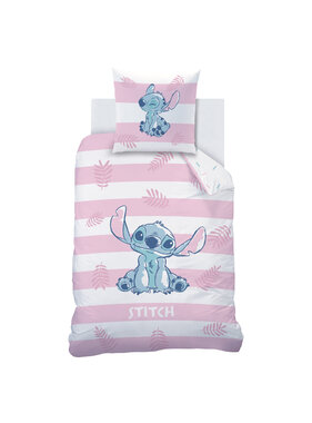 Disney Lilo & Stitch Dekbedovertrek Stripes 140 x 200 + 63 x 63 cm Katoen