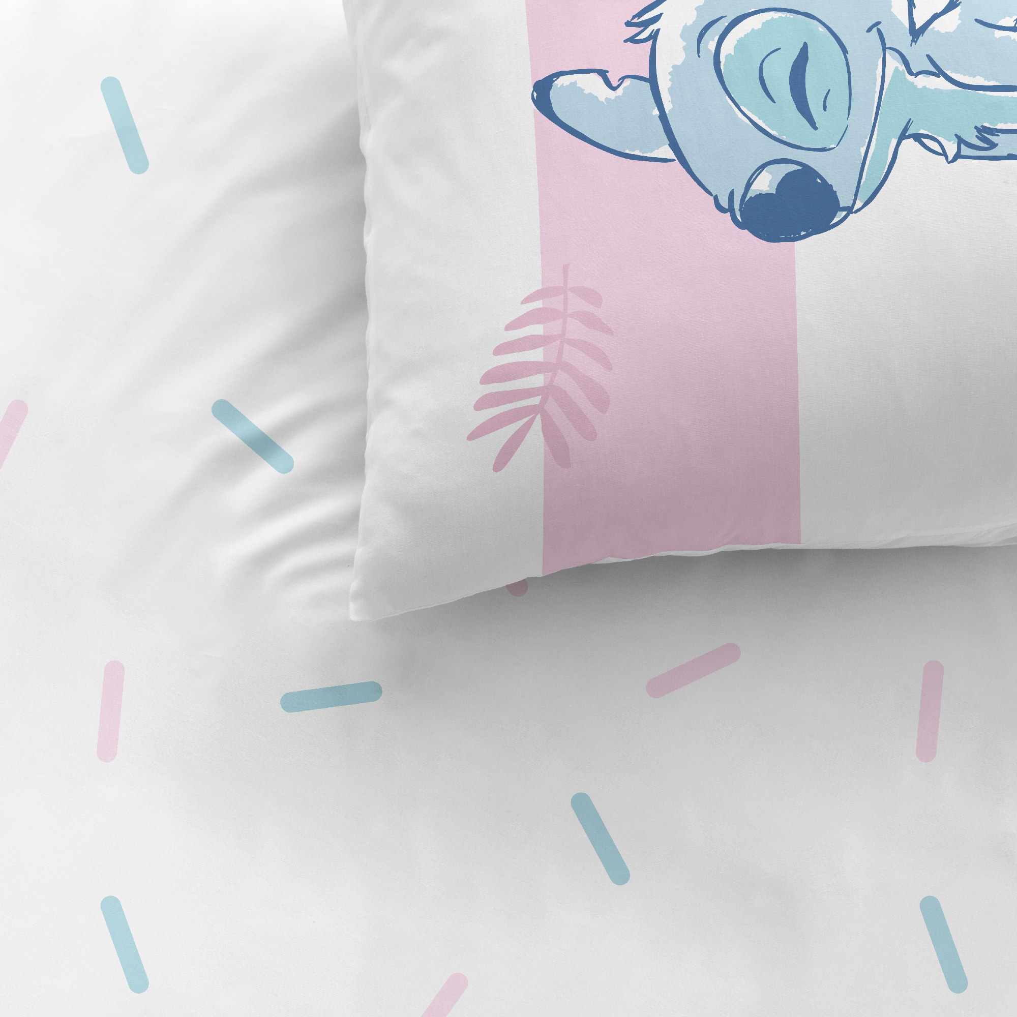 Disney Lilo & Stitch Dekbedovertrek Stripes - Eenpersoons - 140 x 200 cm - Katoen