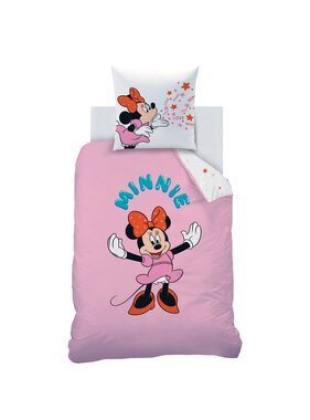 Disney Minnie Mouse Dekbedovertrek Happy 140 x 200 + 63 x 63 cm Katoen