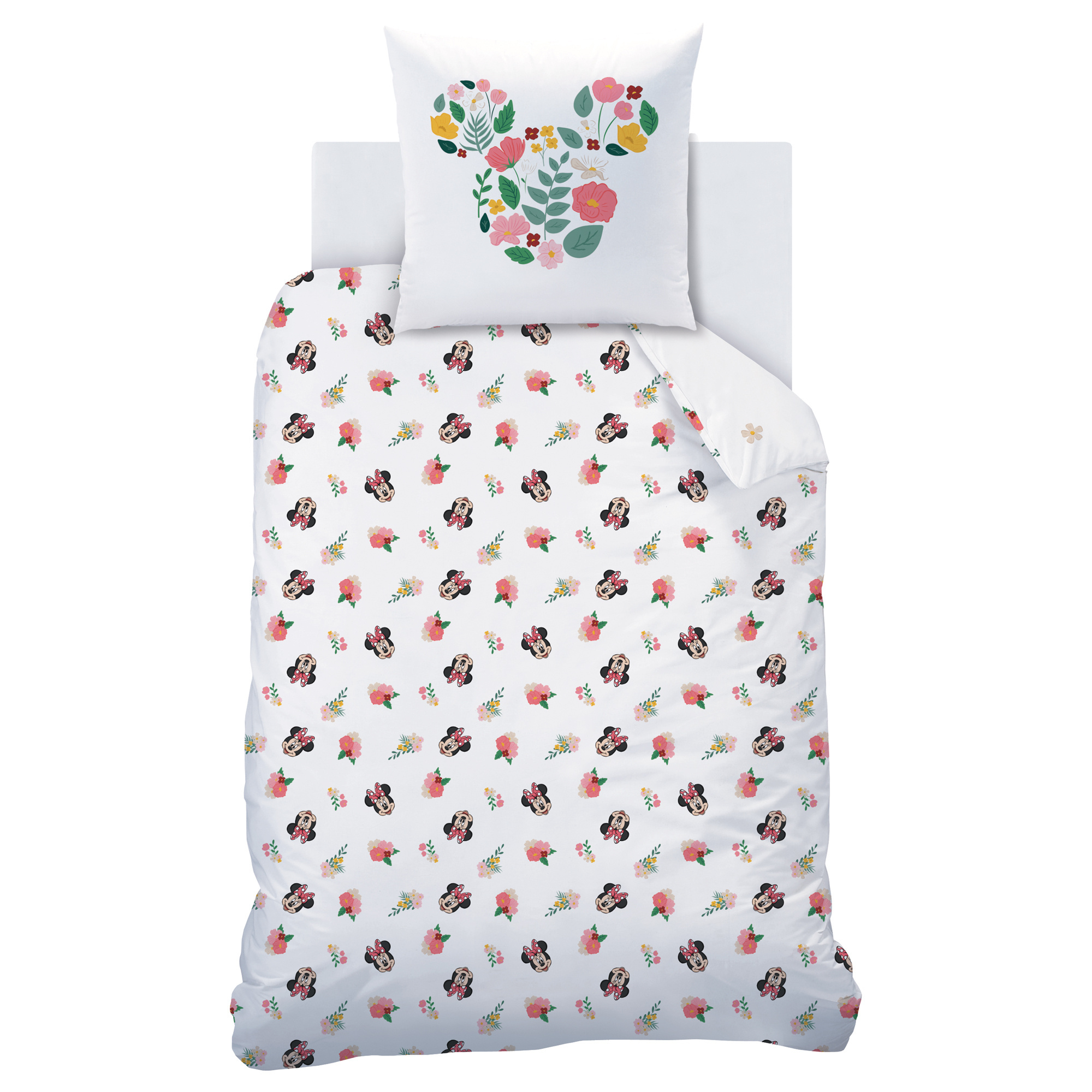 Disney Minnie Mouse Duvet cover Flower - Single - 140 x 200 cm - Cotton