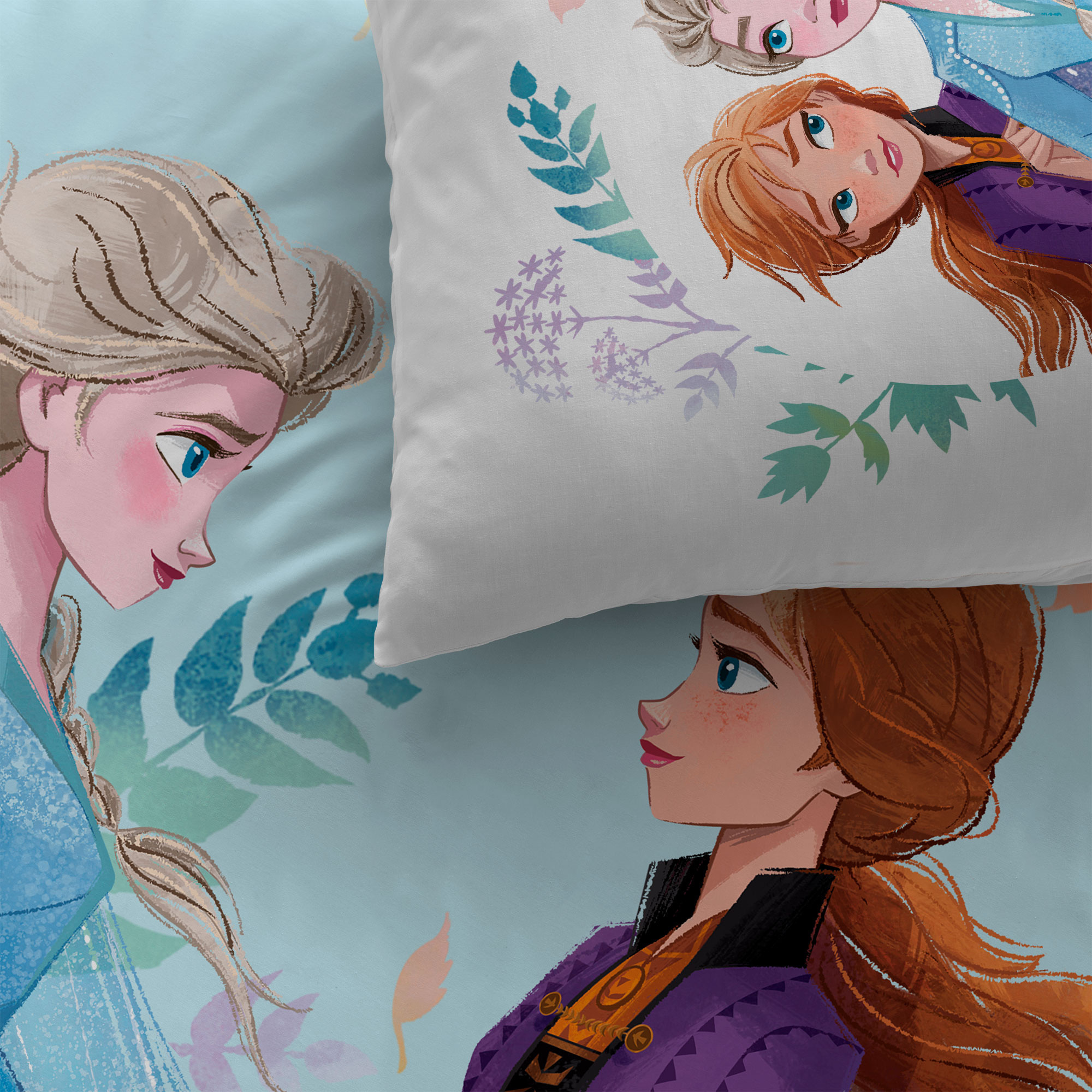 Disney Frozen Duvet cover Sisters - Single - 140 x 200 cm - Cotton