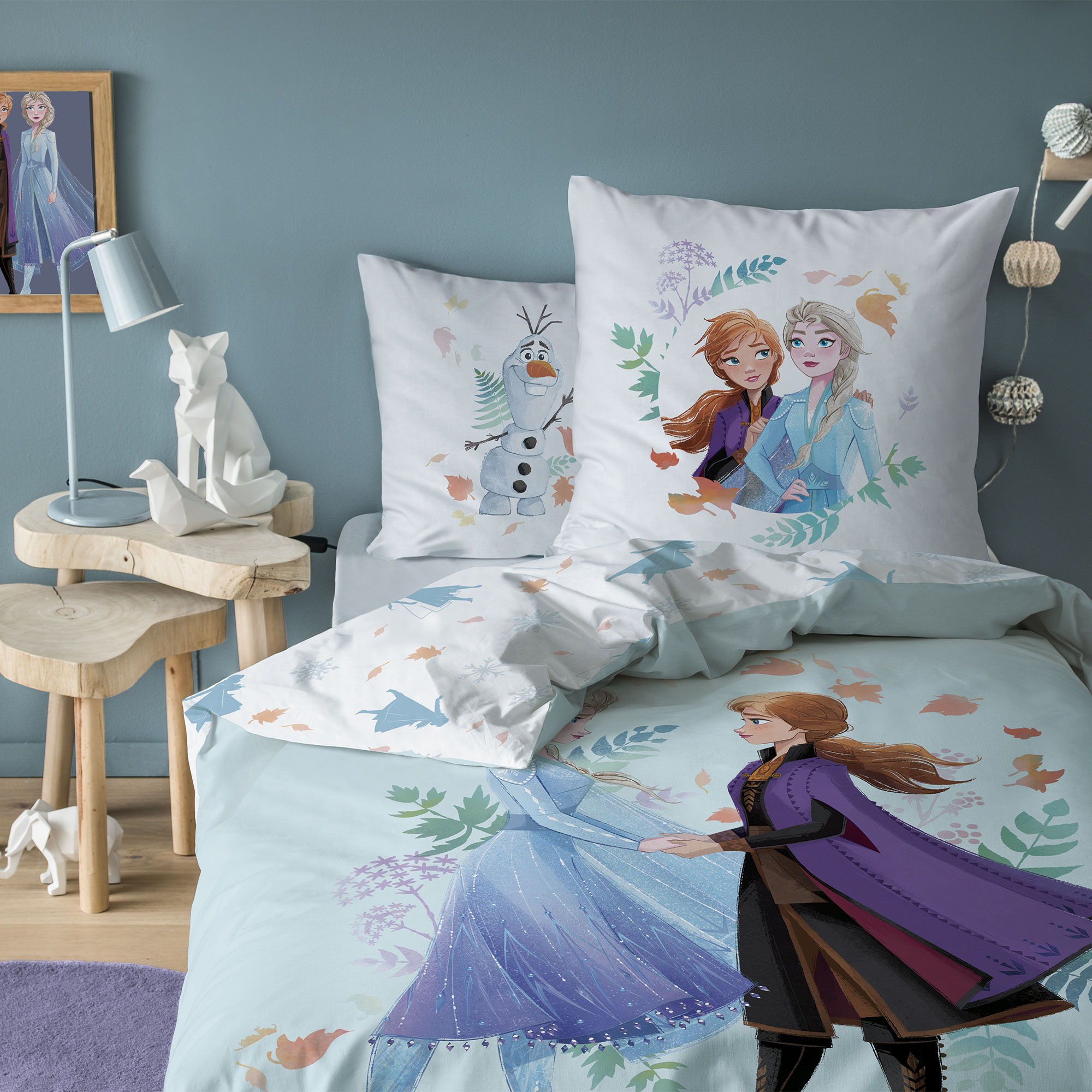 Disney Frozen Duvet cover Sisters - Single - 140 x 200 cm - Cotton