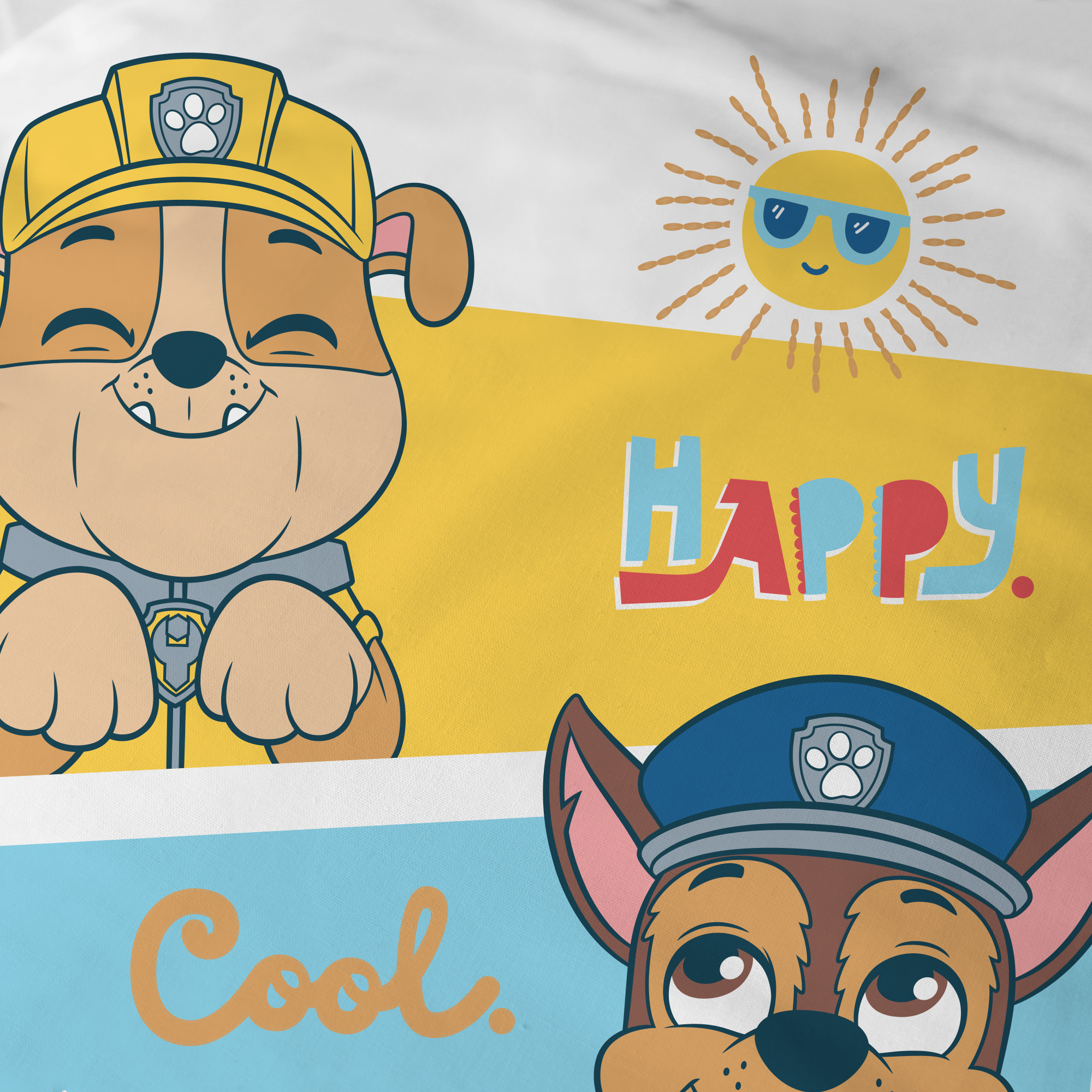 Paw Patrol Dekbedovertrek Happy - Eenpersoons - 140 x 200 cm - Katoen