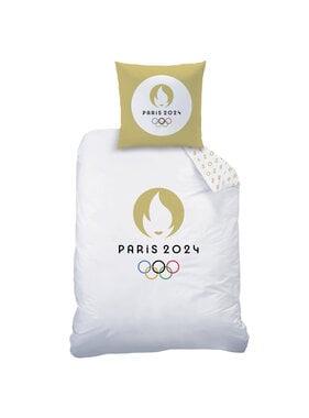 Olympische Spelen Duvet cover Paris 2024 Logo 140x200 + 63 x 63 cm Cotton