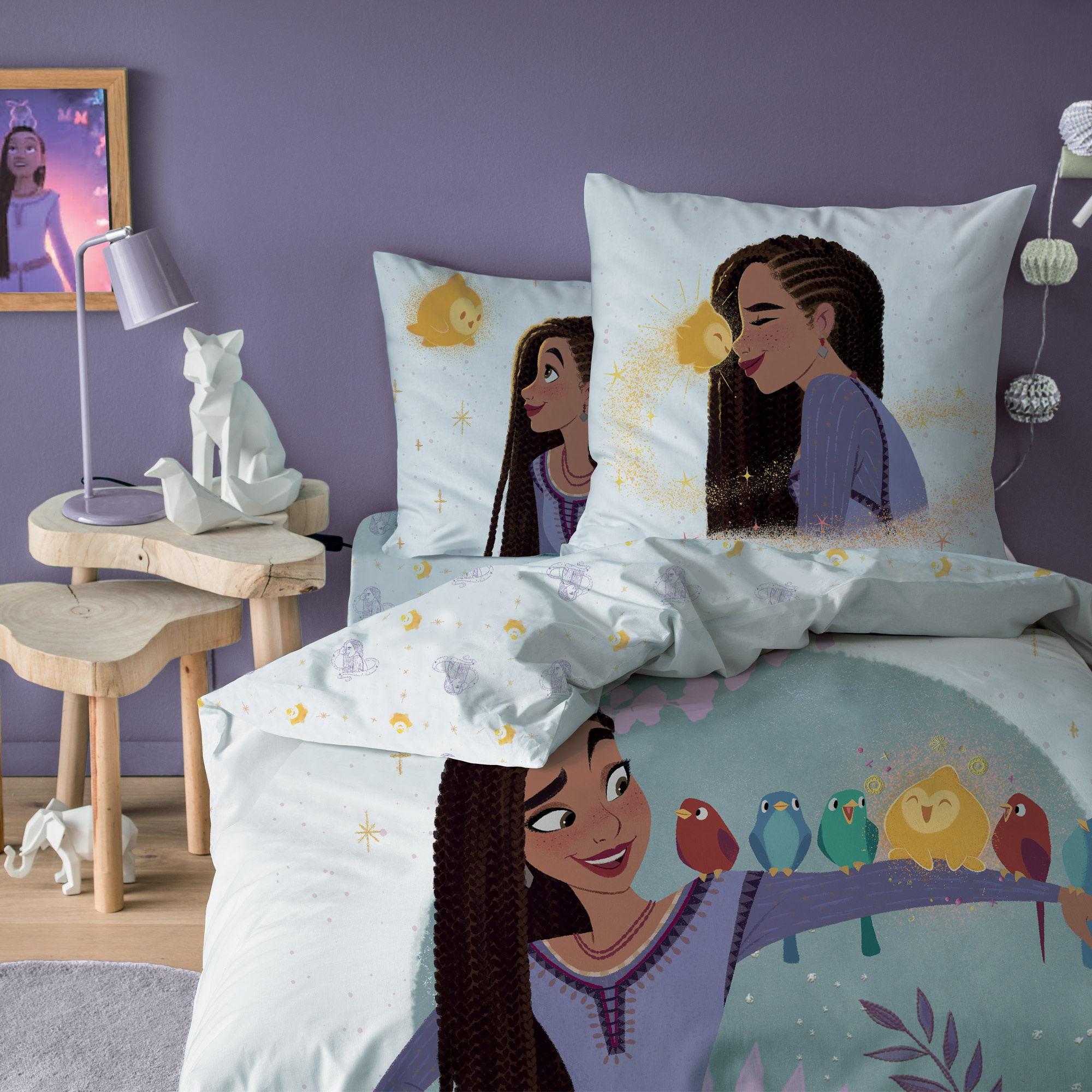 Disney Wish Duvet cover Asha - Single - 140 x 200 cm - Cotton