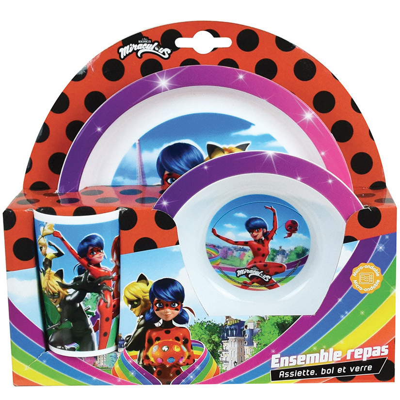 Miraculous Breakfast set Ladybug - 3 pieces - Polypropylene