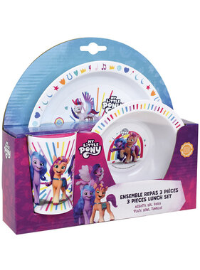 My little Pony Breakfast set Rainbow 3 pieces