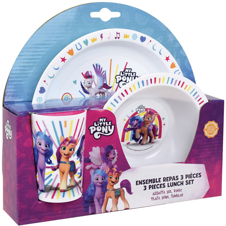 My little Pony Ontbijtsetje Rainbow - 3 delig - Polypropyleen