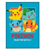 Pokemon Fleeceplaid, Ready for Battle - 140 x 100 cm - Polyester
