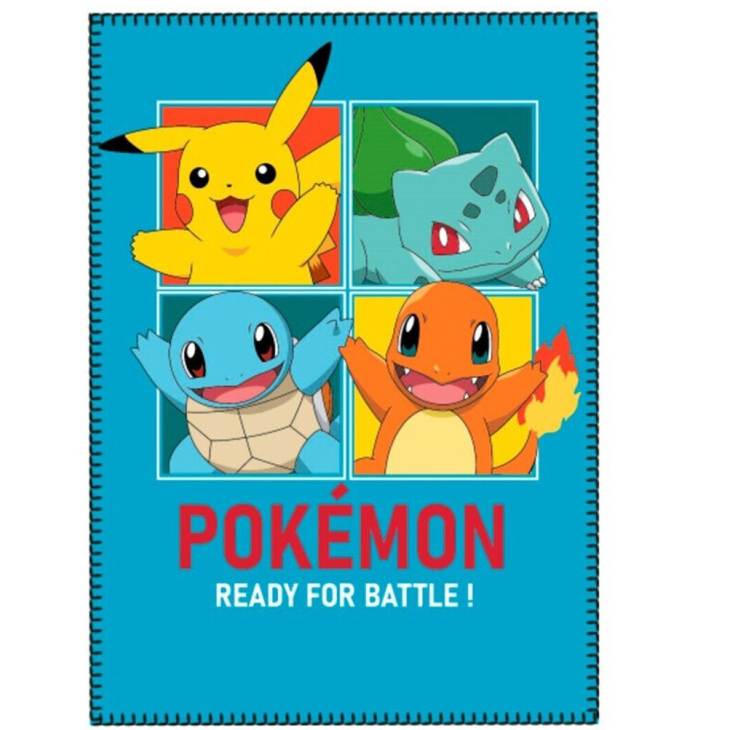 Pokemon Fleece plaid, Ready for Battle - 140 x 100 cm - Polyester