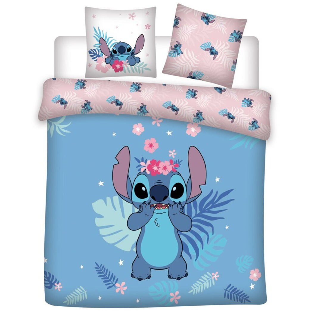 Disney Lilo & Stitch Duvet cover Flower - Lits Jumeaux - 240 x 220 cm - Cotton