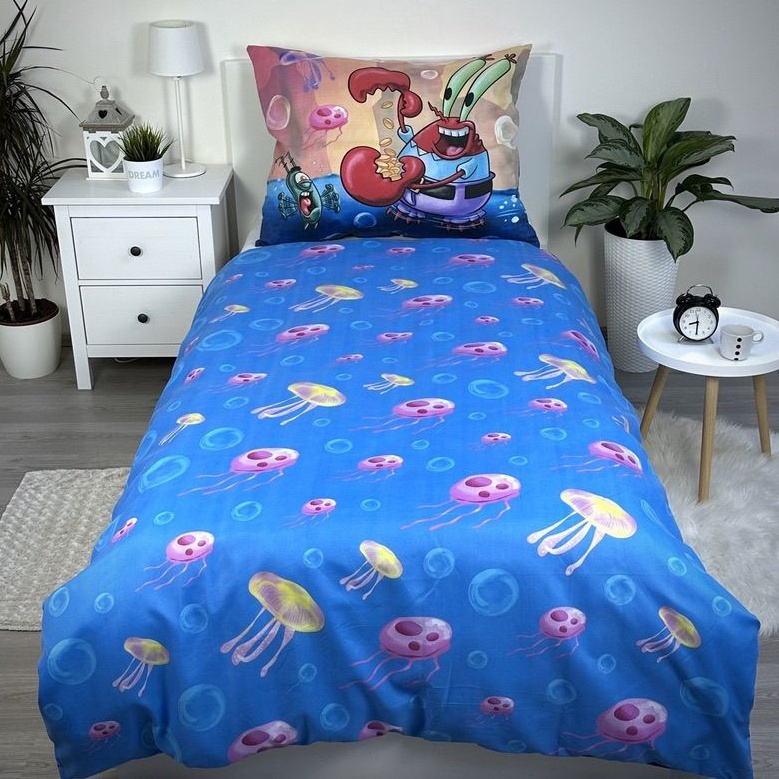 SpongeBob Dekbedovertrek Bikinibroek - Eenpersoons - 140 x 200 cm  - Polyester