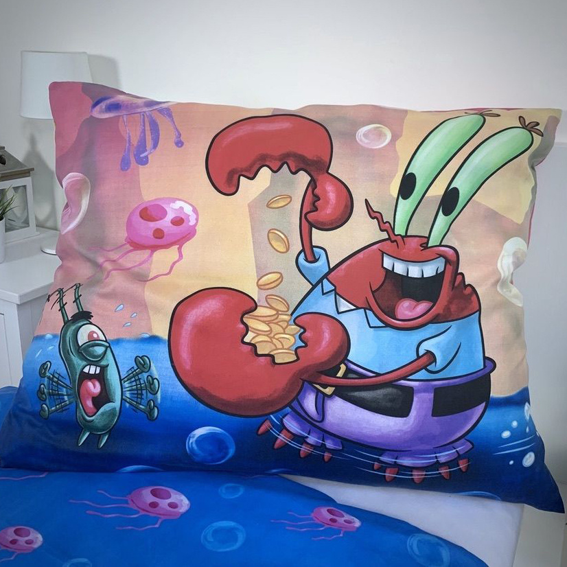 SpongeBob Dekbedovertrek Bikinibroek - Eenpersoons - 140 x 200 cm  - Polyester