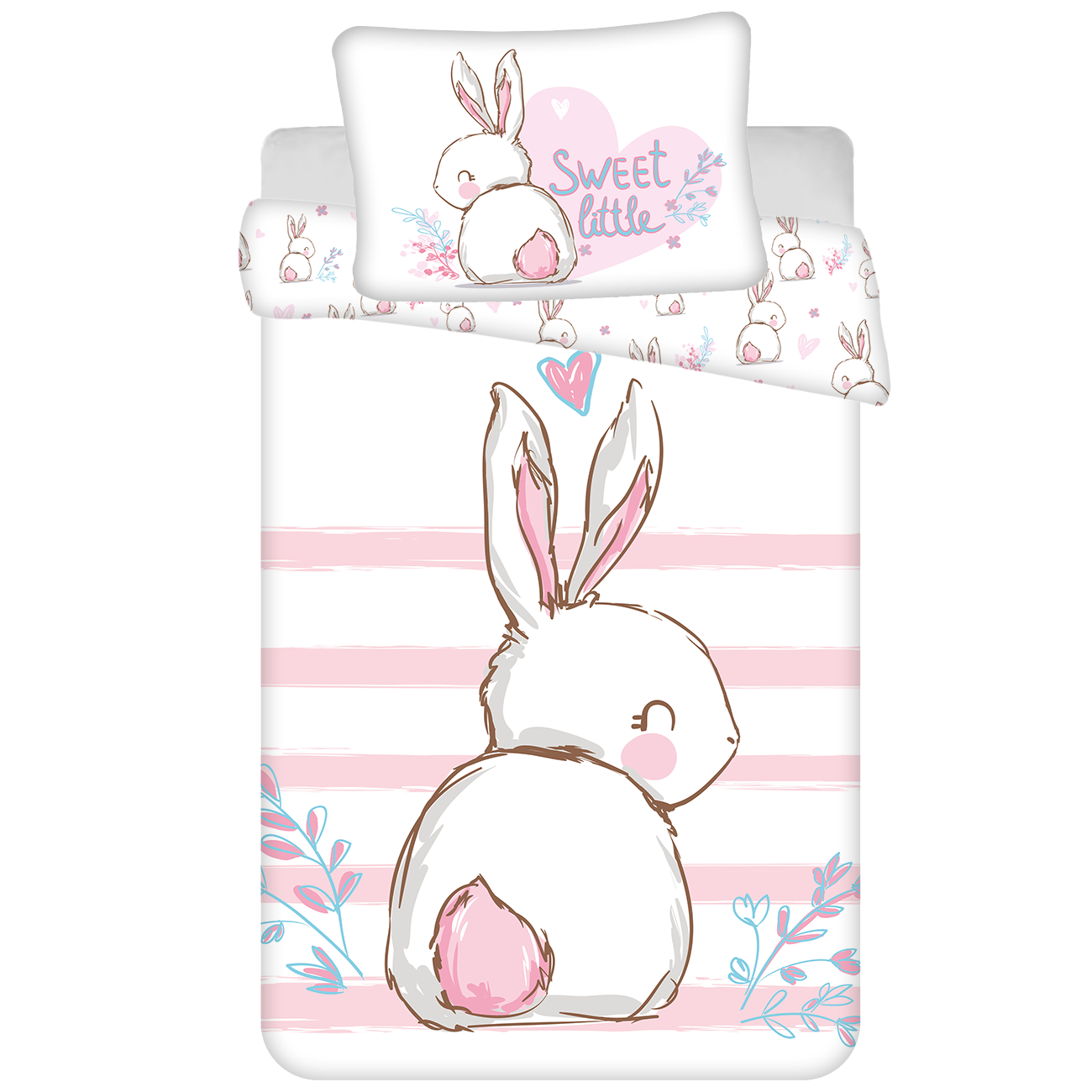 Animal Pictures BABY Duvet cover, Bunny - 135 x 100 cm - Cotton