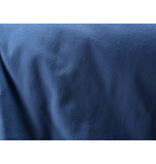 De Witte Lietaer Dekbedovertrek Laura Blue Indigo - Eenpersoons - 140 x 200/220 cm - Katoen Flanel