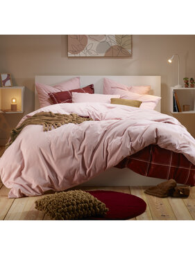 Moodit Dekbedovertrek Freya Pearl Pink 140 x 220 Katoen Flanel