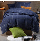 Moodit Dekbedovertrek Ian Evening Blue - Eenpersoons - 140 x 220 cm - Katoen Flanel