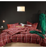 Moodit Duvet cover Rosaline Burgundy - Lits Jumeaux - 240 x 220 cm - Cotton Flannel