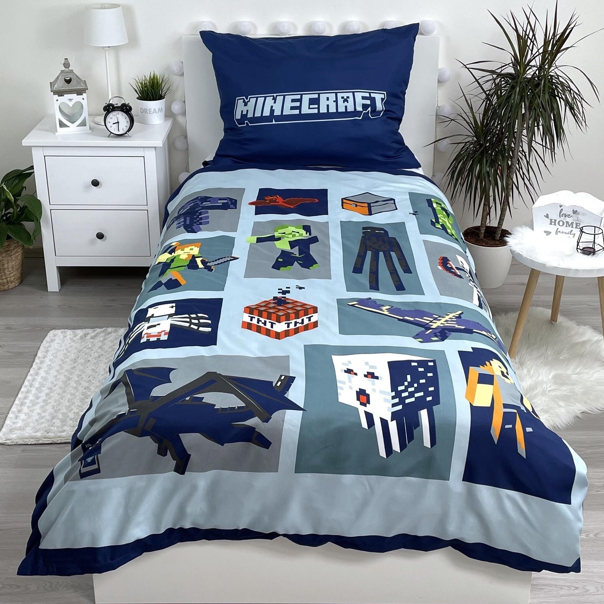 Minecraft Duvet cover Emblematic - Single - 140 x 200 cm - Polyester