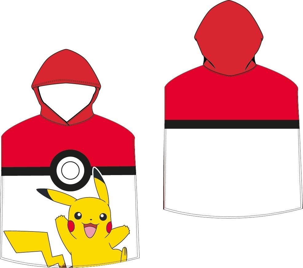 Pokemon Poncho / Bathcape, Ball - 50 x 115 cm - Cotton