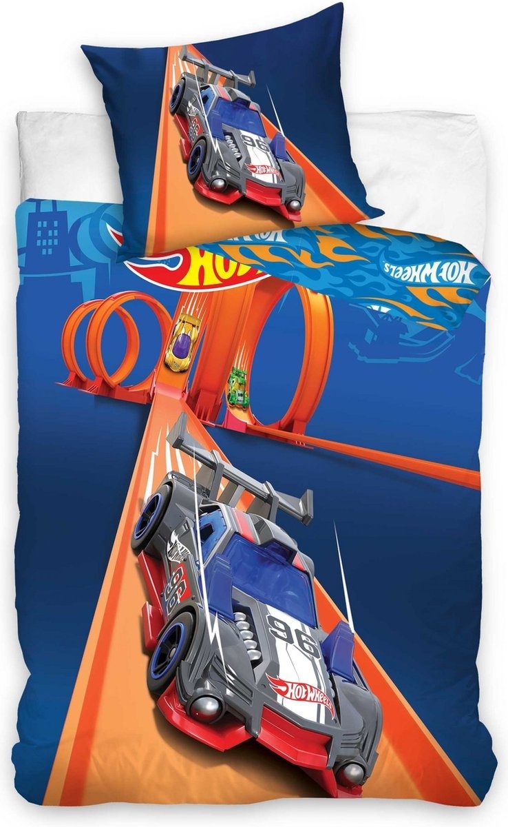 Hot Wheels Duvet cover, Race - Single - 140 x 200 cm - Cotton