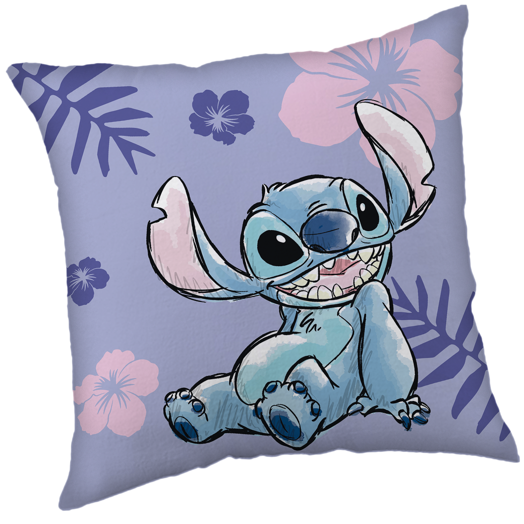 Disney Lilo & Stitch Decorative cushion Flowers - 40 x 40 cm - Polyester