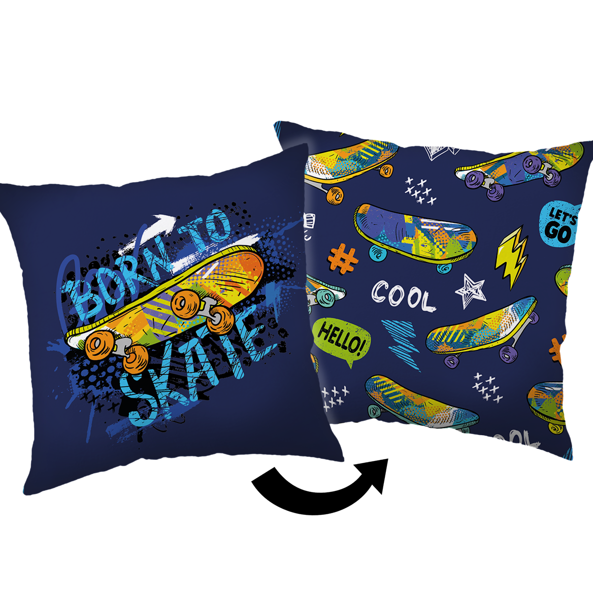 Skater Decorative cushion Cool - 40 x 40 cm - Polyester