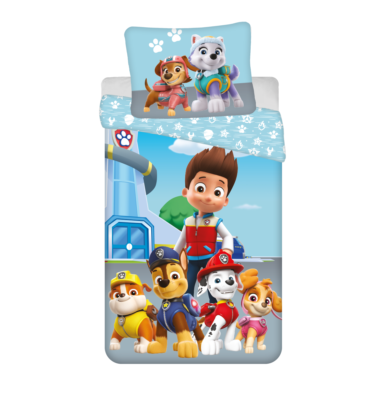 Paw Patrol Dekbedovertrek Pup Squad - Eenpersoons - 140 x 200 cm  - Katoen