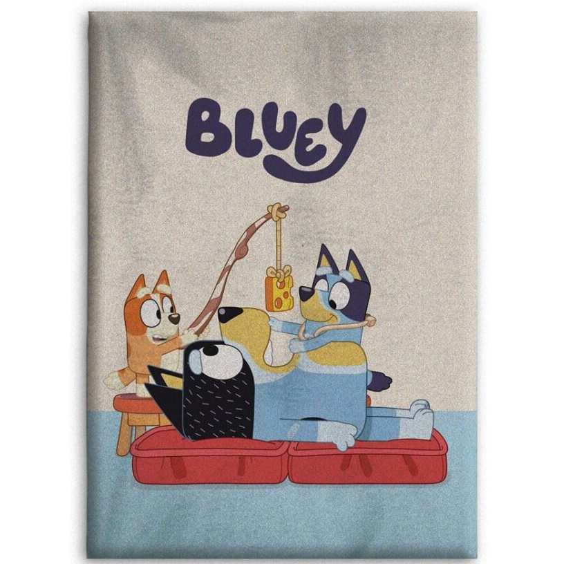 Bluey Fleeceplaid, Fun Times - 140 x 110 cm - Polyester