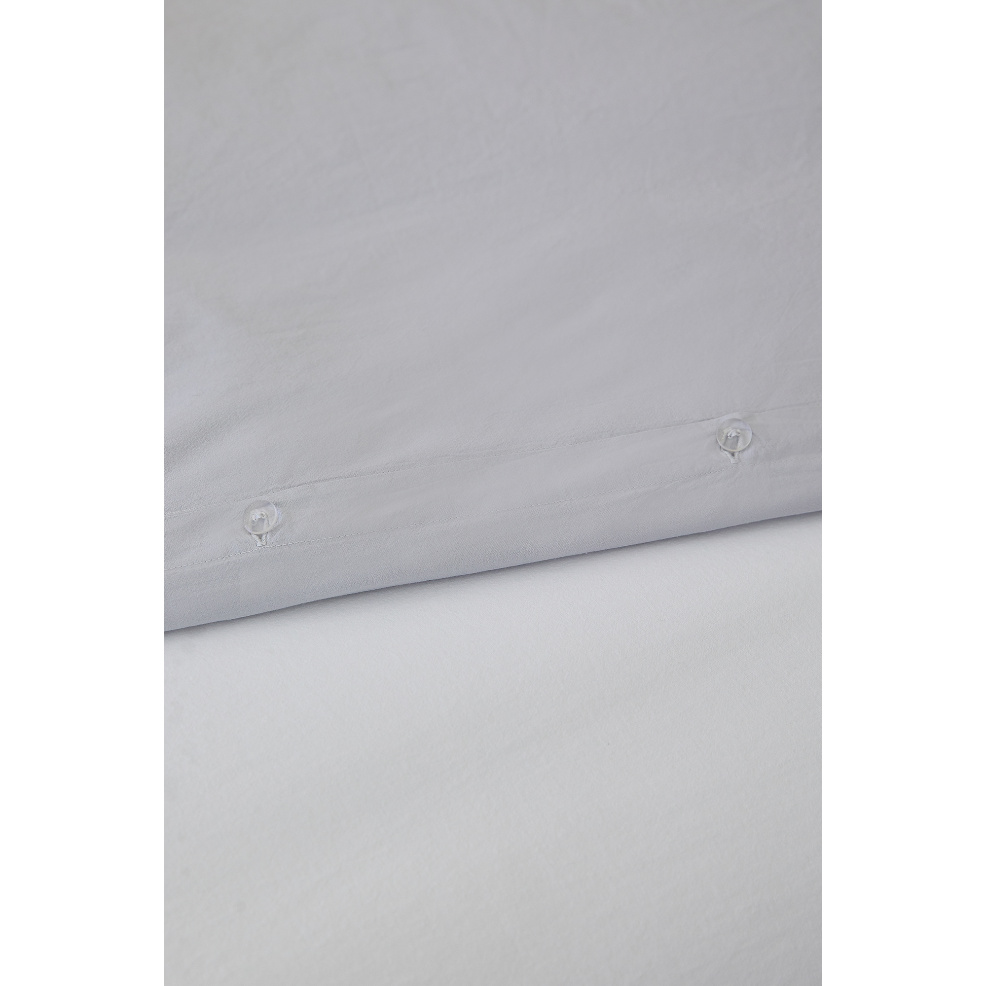 Torres Novas 1845 Duvet cover Silver gray - Lits Jumeaux - 240 x 220 cm (without pillowcases) - Washed Cotton