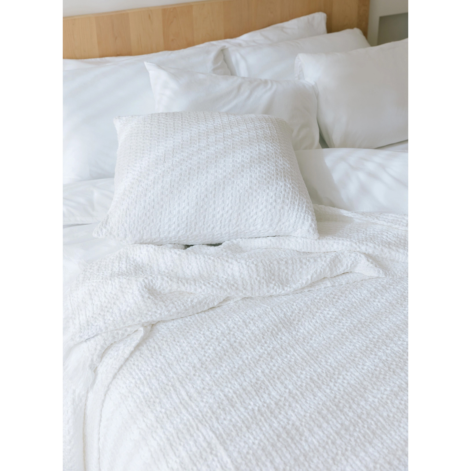 Torres Novas 1845 Bedspread Waffle White - 280 x 260 cm - Cotton