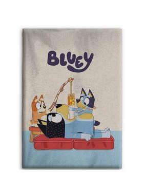 Bluey Fleeceplaid Fun Times 140 x 110 cm Polyester