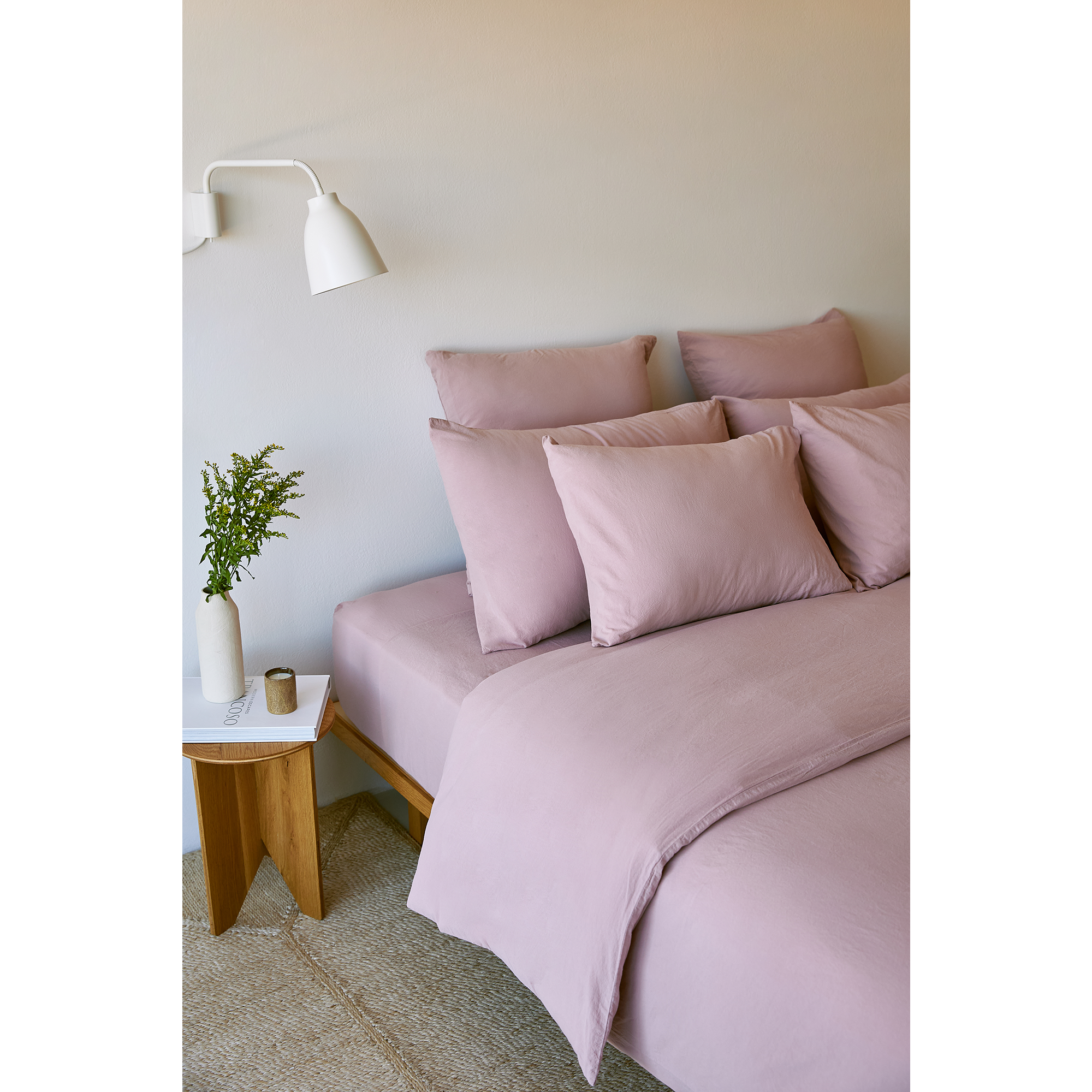 Torres Novas 1845 Duvet cover Old Pink - Hotel size - 260 x 240 cm (without pillowcases) - Washed Cotton